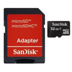 SanDisk 32GB MicroSDHC with SD Adapter - High-Speed Storage for Your Devices